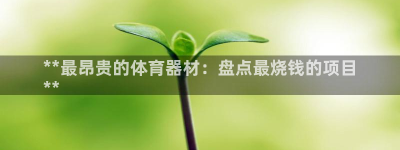 极悦平台注册申请流程详解视频：**最昂贵的体育器材：