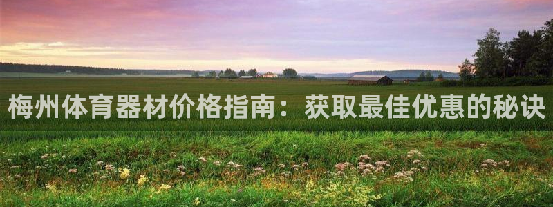 极悦娱乐下载官网：梅州体育器材价格指南：获取最佳优惠