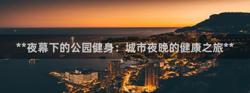 极悦平台注册用户名生成器下载：**夜幕下的公园健身：