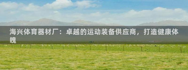 极悦娱乐代理人是谁：海兴体育器材厂：卓越的运动装备供