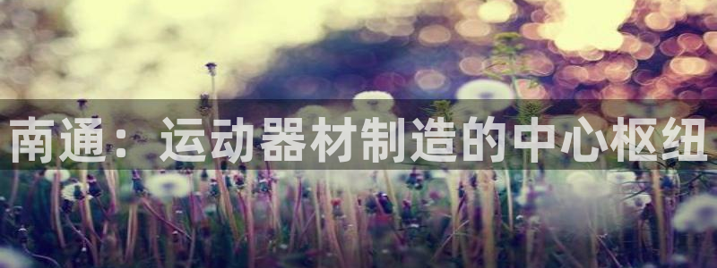 极悦娱乐官方网站入口：南通：运动器材制造的中心枢纽